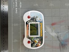 Vintage Radio Shack Speedway Handheld Electronic LCD Game Racing 80s 90s WORKS