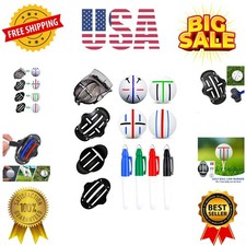 8 Pack Precision Golf Ball Marker, Upgrade Golf Accessories, 4 Golf Ball Mark...