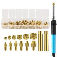 Soldering Iron Kit Hot Melt Nut M2 M2.5 M3 M4 M5 M6 M8 Brass Thread Embedded Kit
