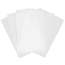 5 Pcs Clear Credit Card Holder Badge Holders Business Sleeve Protector Sleeves