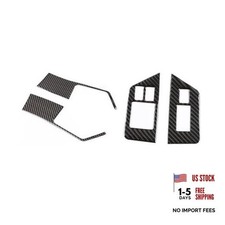 Soft Carbon Fiber Car Door Window Lifting Switch Black carbon fiber