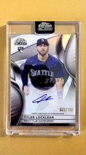 2025 Topps Chrome Black Refractor Tyler Locklear RC Rookie AUTO /199 #89 NM
