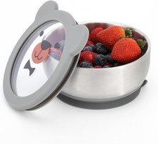 Baby Bowls W/ Non-Slip Silicone Suction Cup Insulated Double-Layer 18/8