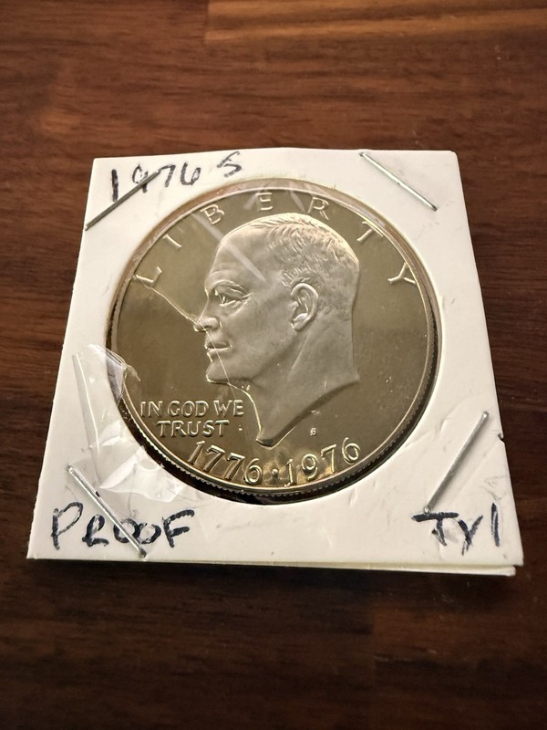 1976- S  T- 1 Proof  Clad  Eisenhower  Dollar  Gem  Deep Cameo