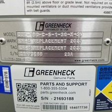 GreenHeck CUE-180-C-5-1-30-X-SW Centrifugal Upblast Exhaust Fan, 30"x30" Base.