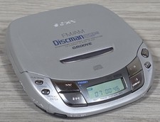 Sony D-F411 FM/AM Radio Discman ESP2 Groove CD Disc Player - TESTED -