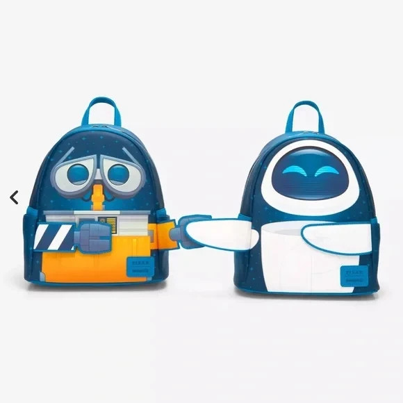 Loungefly Disney Pixar WALL-E & Eve Magnetic Hands Mini Backpack