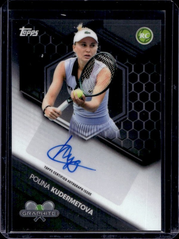 2026 Topps Graphite Polina Kudermetova Signatures RC Rookie Auto #GRS-PKA