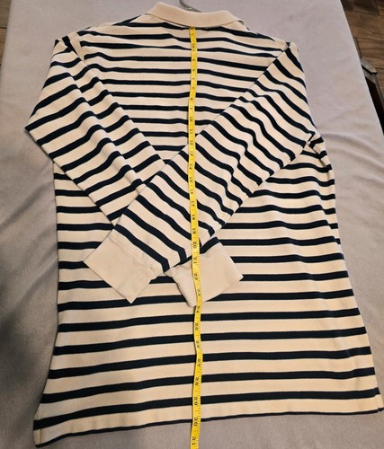 Polo Ralph Lauren Rugby Shirt Large, Long Sleeve, 90s/Y2k Vintage White Striped by Ralph Lauren, Size L, $28 - Photo 10