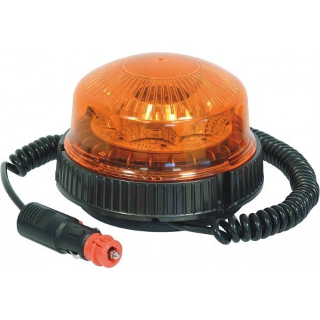 Gyrophare LED rotatif magnétique de signalisation orange pour tracteur agricole
