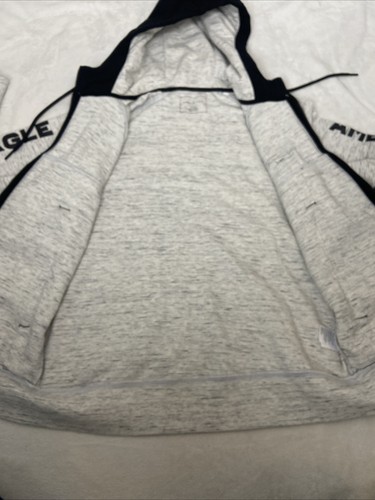 American Eagle Flex Mens Full Zip Up Hoodie Jacket Sz M Grey, Zip Pockets Comfy - Picture 13 of 16