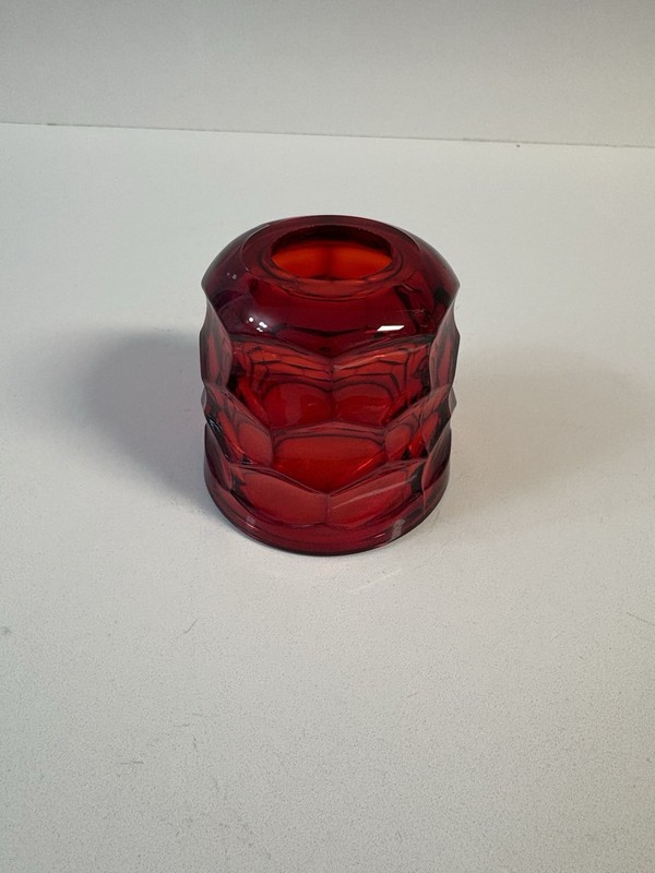 RARE Vintage Viking Ruby Red Georgian Fairy Lamp Light Top Only - EXCELLENT!