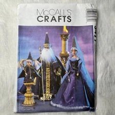 McCall’s Crafts 3477 Pattern Wizard and Princess Barbie Doll Clothes New Uncut