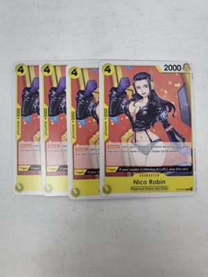 #ad Nico Robin x 4 Playset ST29 009 Regular NM One Piece ST29: Egghead $5.95