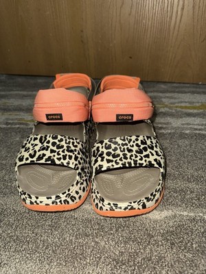 Rare CROCS HIKER XSCAPE ANIMAL SANDAL CLOG Rare CROCS HIKER XSCAPE ANIMAL SANDAL CLOG Khaki Leopard Men  main image 4