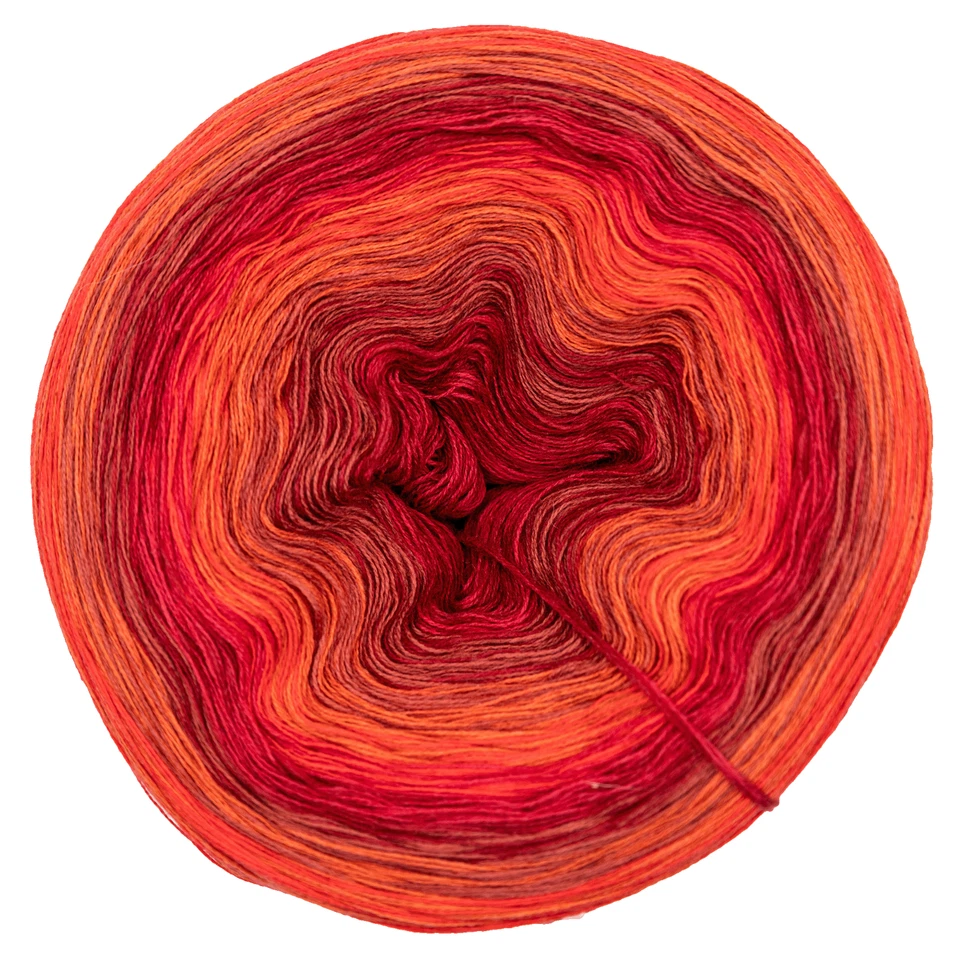 Bobbel Hot Salsa Farbverlaufsgarn 3-/4-fädig 800-2000m Häkeln Stricken