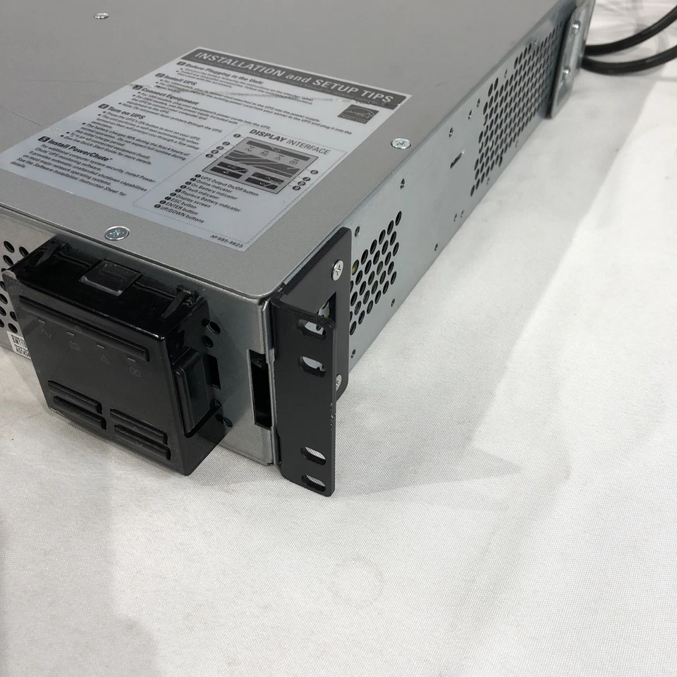 APC SMT1000RM2U Smart UPS Back Up Tested W/ AP9630, NO Batteries, NO Faceplate - Image 4 of 4