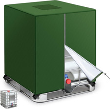 IBC Tote Cover  Zipper 275 Gallon Water Tote Covers, Waterproof  Sun-Resistant,