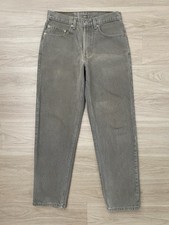 VTG Levi  s 550 Jeans Men  s 31x32 Grey Beige Relaxed Fit Tapered Leg Made In USA