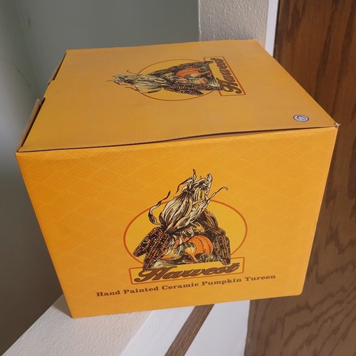 CIB Harvest Pumpkin Tureen Salt Pepper Shakers Tea Light Holder & Covered Box - Picture 10 of 12