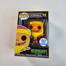 Funko Pop Disney SANTA JACK SKELLINGTON 72 Blacklight EXCLUSIVO Figura Vinilo