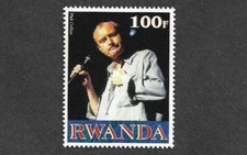 PHIL COLLINS SPECIAL STAMP GENESIS ROCK POP SINGER MUSIC STAR RWANDA 1999 MNH