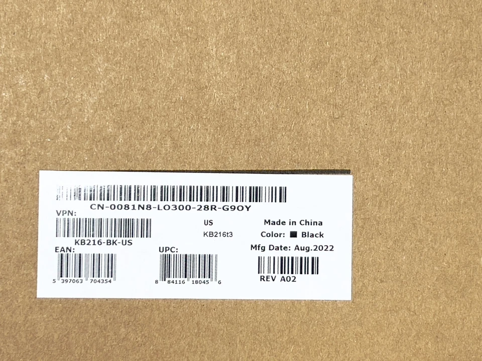 Lot of 2 New Dell Wired Keyboard (KB216) and Mouse (MS116) Combo 065K5F 0RKR0N - Image 3 of 4