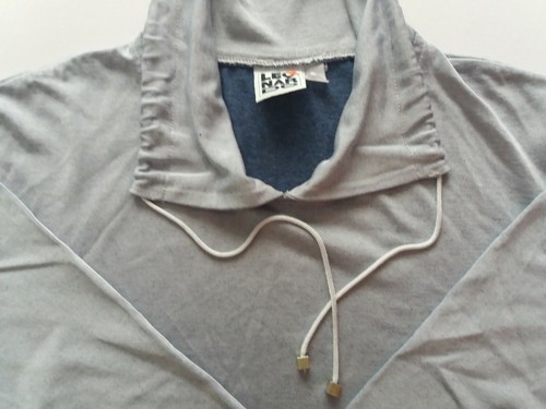 Unisex Sweatshirts mit  zwei Taschen seidig und glatt grau Gr. L - Bild 2 von 5