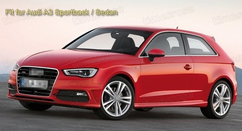 Car Exhaust Muffler Tip Tail Pipe Trim Silver for Audi A3 Sportback / Sedan A030 - Picture 2 of 6