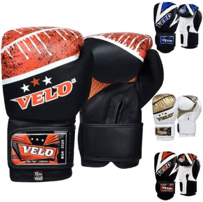 Velo High-Quality Microfiber Leather Boxing Gloves For Training