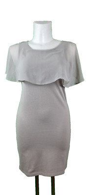 Alba Moda Kleid Größe 34 Farbe Taupe Freizeitkleid Sommerkleid Cocktailkleid