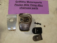 Poulan Wild thing gas chainsaw 40CC P3314 oem exhaust muffler screen compete