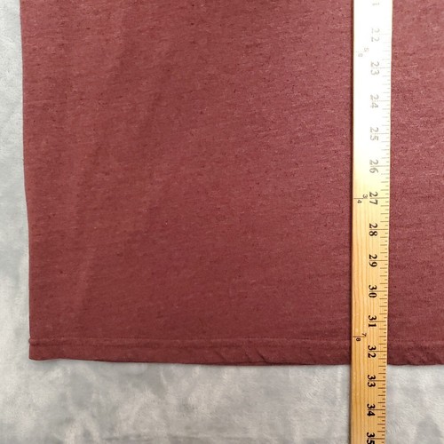 Ariat Rebar Shirt Men XXL Tall Maroon Short Sleeve Pullover Crewneck Western TEE - Picture 8 of 9