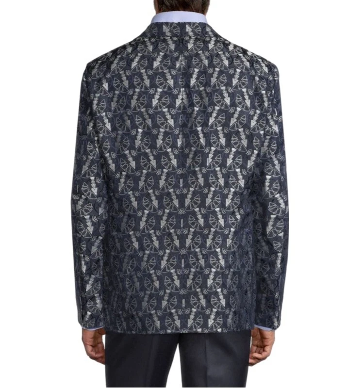 3500 美元全新带标签 Paul Stuart Phineas Cole 单扣提花晚餐夹克 40-42 R — 第 4/4 张图片