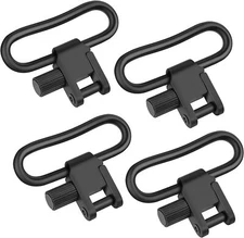 4PCS 1.25" Two Point Rifle Sling Swivels Quick Attach/Release Sling Mount -Steel