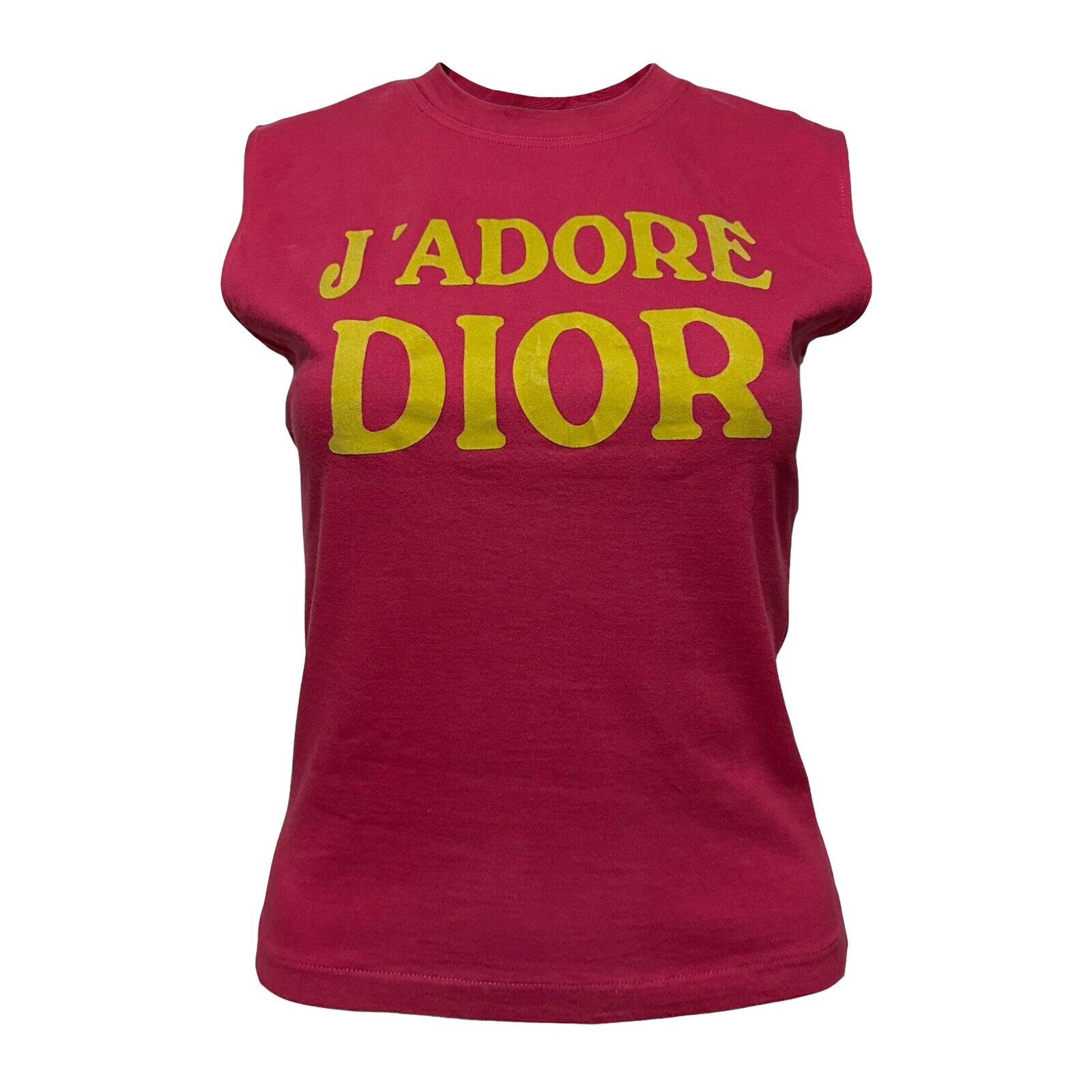 希少☆ディオール 半袖Tシャツ ガリアーノ ロゴ ビーズ 赤 J'ADORE ...