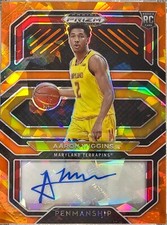 2021-22 Panini Prizm Draft Picks - College Penmanship Orange Ice Prizm...