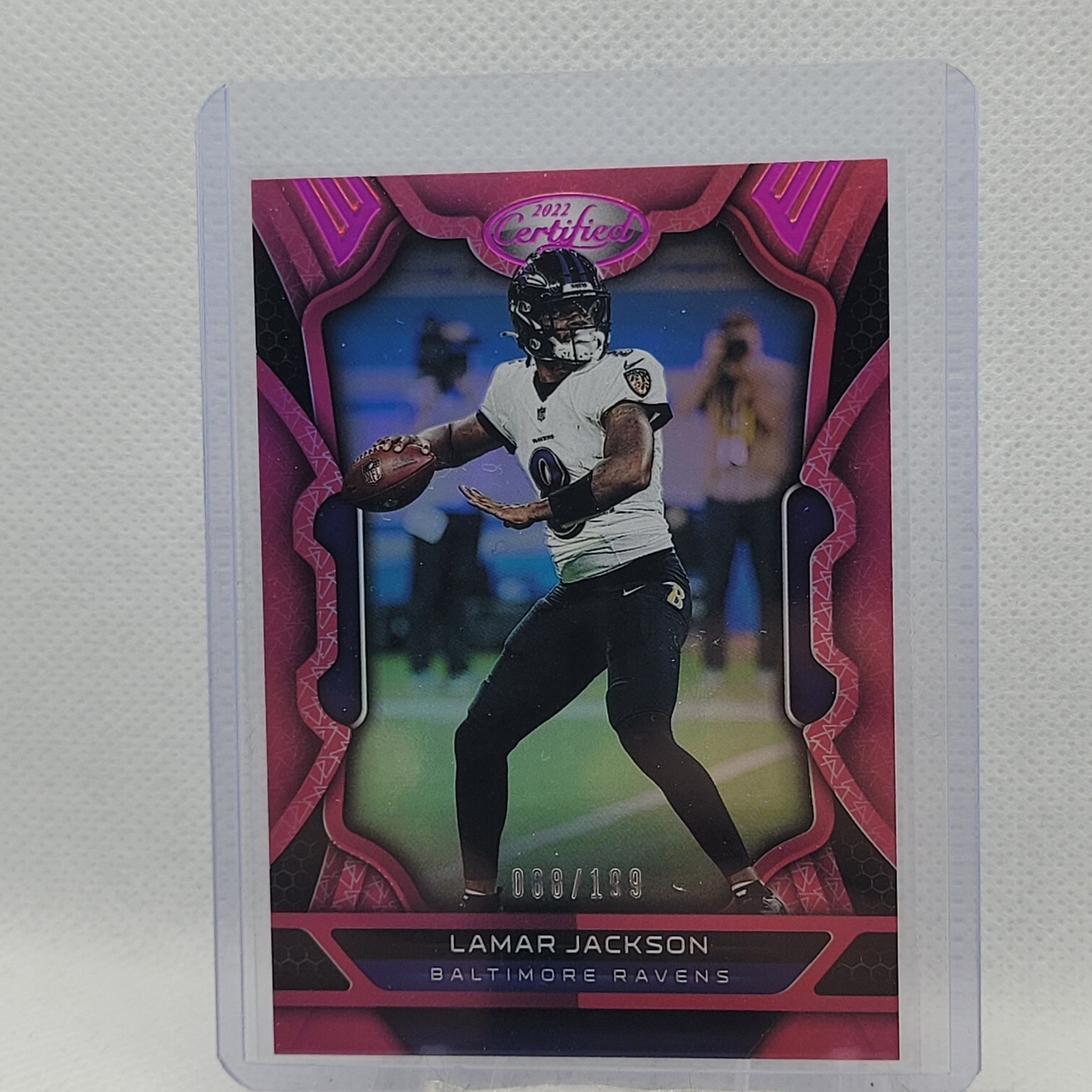 2022 Panini Certified Football Lamar Jackson Mirror Pink /199