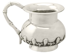 Chinese Export Silver Christening Mug by Wang Hing & Co. Antique 1890 94.6g