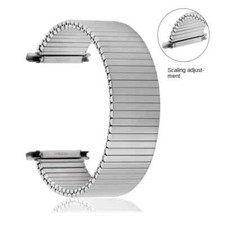 High Quality Brushed Watch Strap Stainless Steel Stretch Wristbands Mens 18-22mm