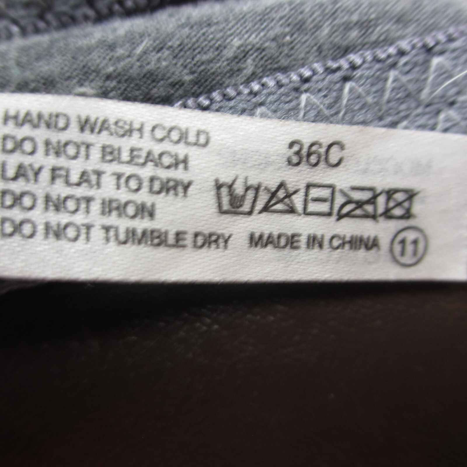 Sofra Bra 36C Gray Padded Wireless Adjustable Cla… - image 9