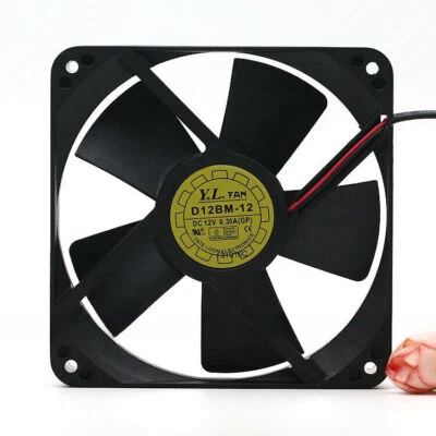 MARKENLOS Yue Lun Yaln D12BM-12 12025 12V 0.30A 12CM Power Supply Of PC Case Cooling Fan #