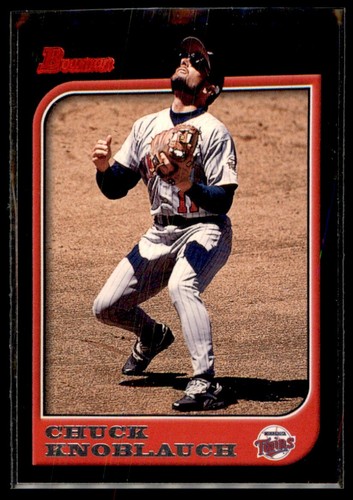 1997 BOWMAN CHUCK KNOBLAUCH MINNESOTA TWINS #32