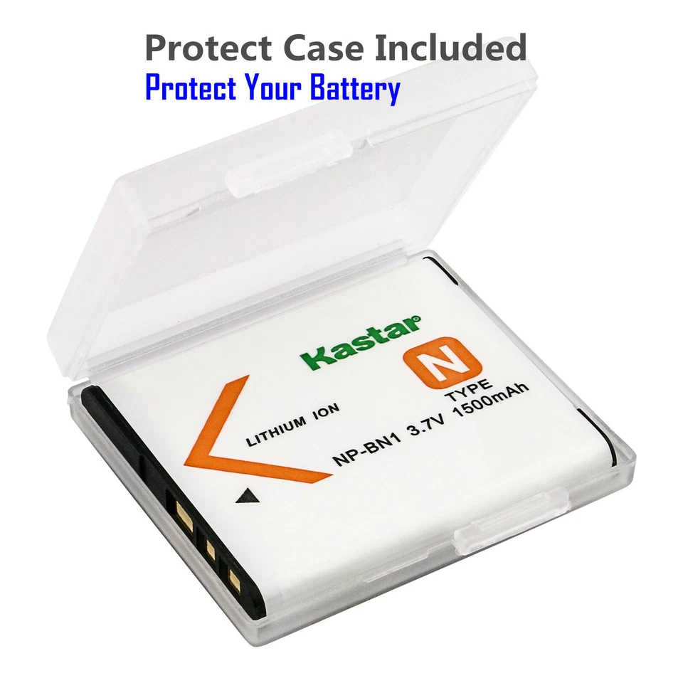 Cargador de batería Kastar LTD2 para Sony NP-BN1 BC-CSN y Sony Cyber-shot DSC-W830 Foto 2 de 4