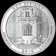 2010 S Arkansas Quarter ATB Hot Springs Gem PROOF Deep Cameo US Mint Coin Clad