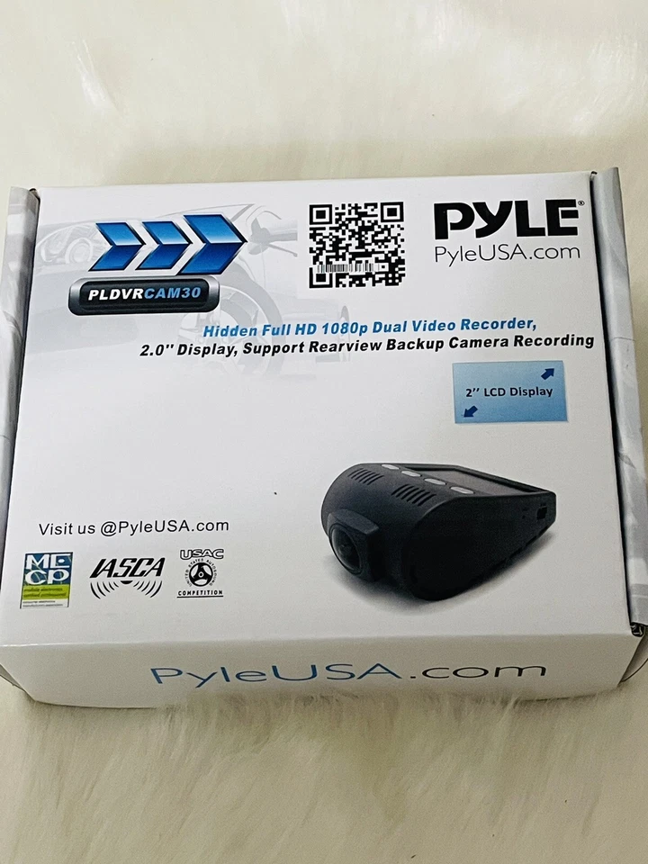 PYLE PLDVRCAM30 - DVR Video Recording Dash Cam, Micro SD Memory Slot, 2.0 New - Image 3 of 4