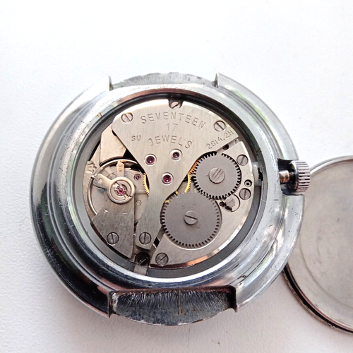 Vintage men's mechanical watch POLYOT 2614.2H. 17 stones. Made in Russia - Picture 15 of 15