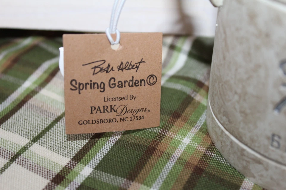 Porta cepillo de dientes Park Designs Spring Garden Collection regadera nuevo en caja Foto 3 de 4