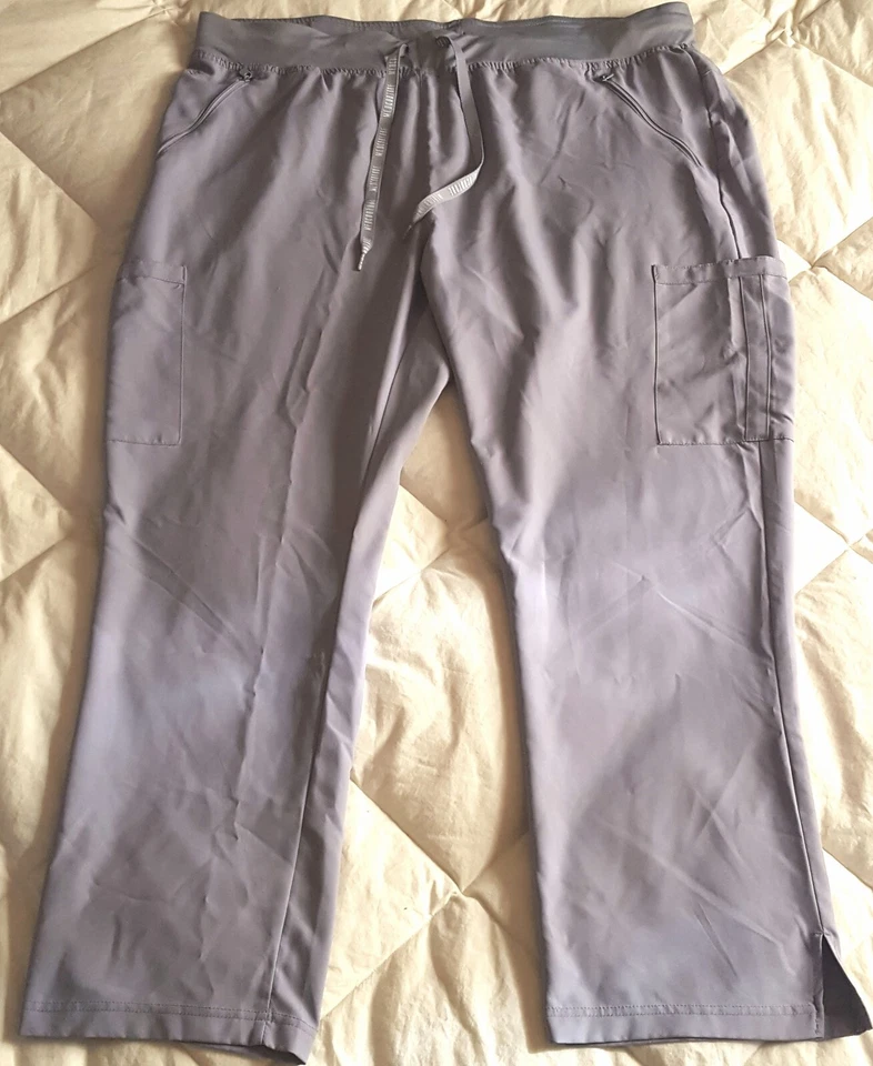 2XL Gray Set Med Couture Insight 2468 6 Pockets (2 zip) Polyester Pewter EUC  - Image 2 of 4