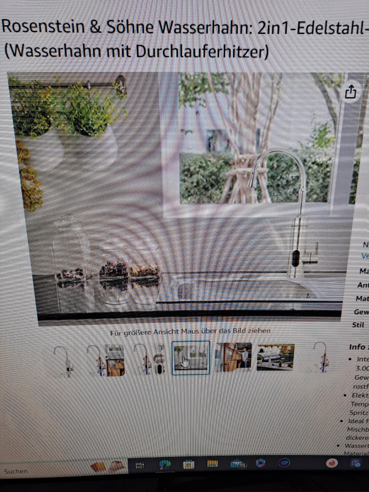 Rosenstein & söhne. Mischbaterie mit durschlauferhietzer 1set